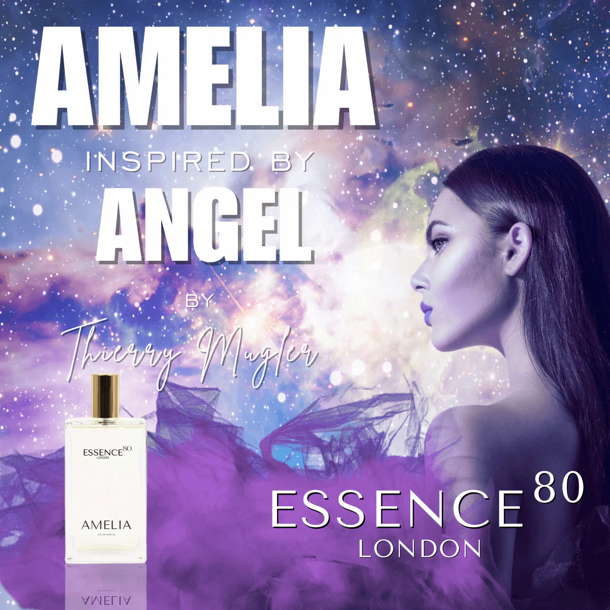 Amelia Eau de Parfum – Inspired by Angel | Luxury Perfume for Women | Long-Lasting Sweet & Sensual Fragrance