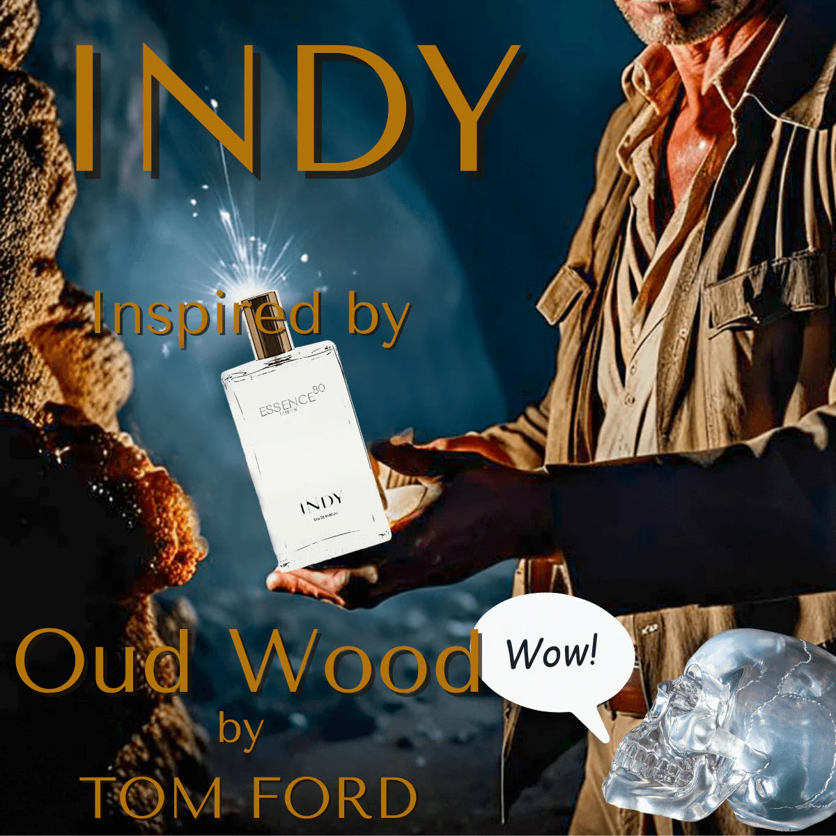 Indy Eau de Parfum – Inspired by Oud Wood | Bold & Exotic Unisex Fragrance | Long-Lasting Woody Scent